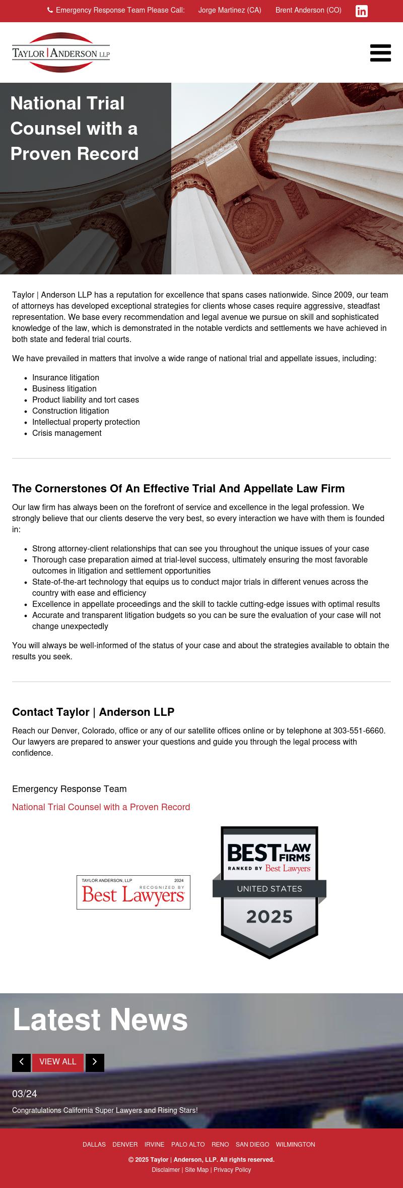 Taylor | Anderson, LLP - Sacramento CA Lawyers